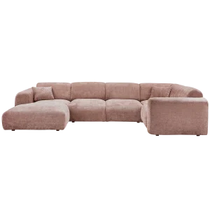 Hoekbank Rechts Woood CLOUD geweven chenille taupe