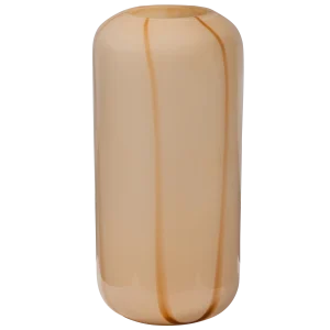 Wood-ARLES VAAS GLAS MET STREEP NATUREL