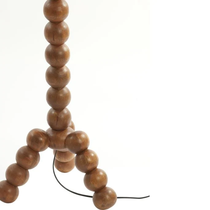 Vloerlamp VEGLIO hout olie bruin - Afbeelding 3