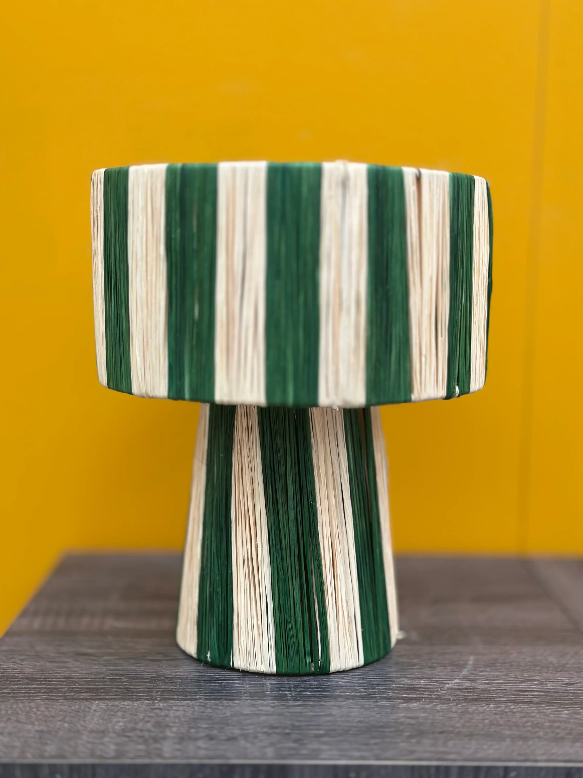 Marokkaanse raffia tafellamp - Afbeelding 7