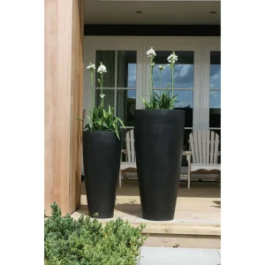 Bloempot Kentucky black L voor binnen & buiten