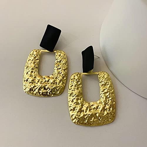 Elegante 14 Karaats Vergulde Oorbellen met Unieke Smash Metalen - Hypoallergeen en Lichtgewicht - Afbeelding 7