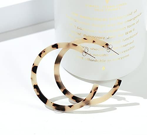 Luipaard Grote Ronde Acryl Oorbellen - Afbeelding 4