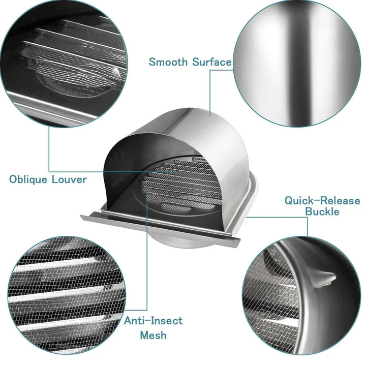 4 inch roestvrijstalen ontluchtingsdop - Afbeelding 3