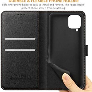 Telefoon Hoes - Geschikt voor Samsung Galaxy A12 / M12 - Premium Lederen Flipcase met Kaartsleuven en Magneetsluiting