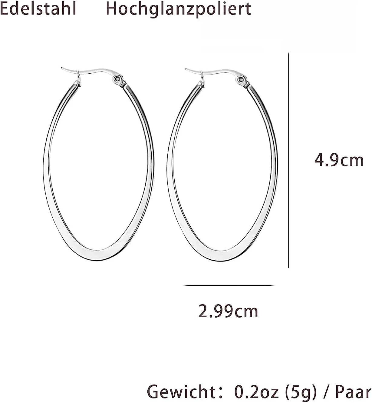 Oorbellen - Elegant en Verfijnd - RVS - Afbeelding 5
