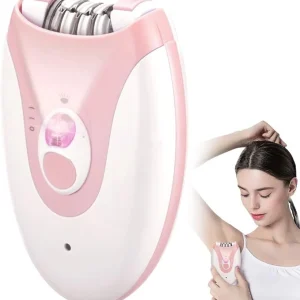 Draadloze epilator met LED-licht – voor gezicht, oksels en benen
