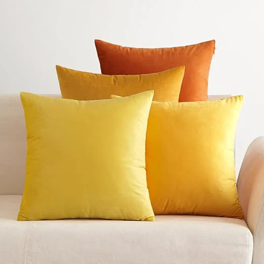 Velvet Kussenhoezen Set - 50 x 50 cm - 4 Decoratieve Hoezen - Handgemaakt - Stijlvol - Afbeelding 2