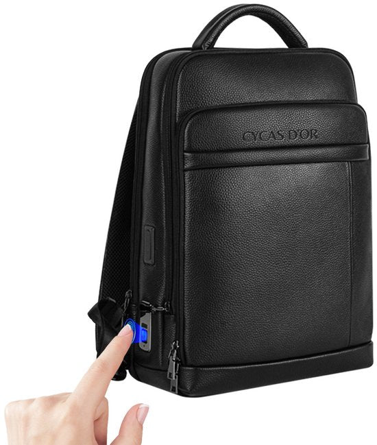 CYCAS D'OR - CYRUS FINGERPRINT - Rugzak - Black - Anti-Diefstal