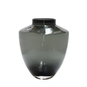 Tugela Grey vaas – Mondgeblazen handgemaakte vaas Ø24,5–28 cm