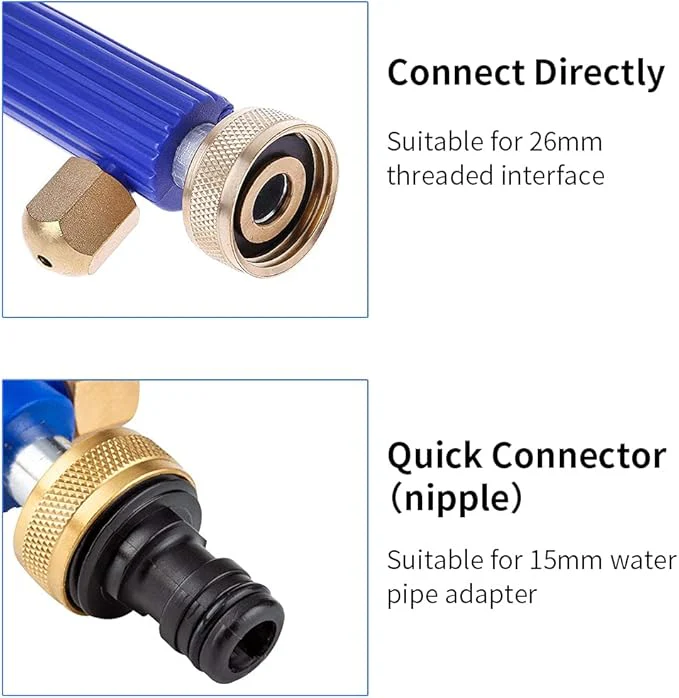 Hydro Jet Hogedruk Waterpistool – Sproeilans voor Tuinslang - Metalen Power Washer - Afbeelding 6