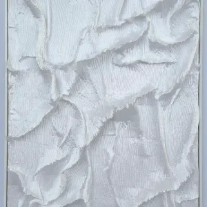 3D wandlijst art white