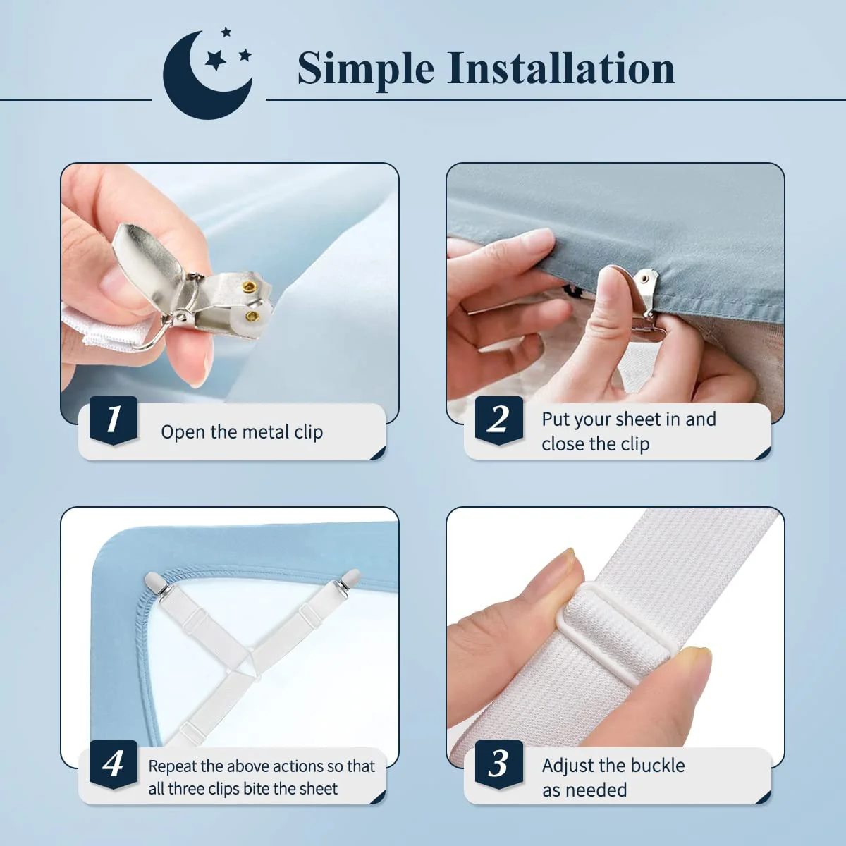 Klemmen voor hoeslaken - Afbeelding 7