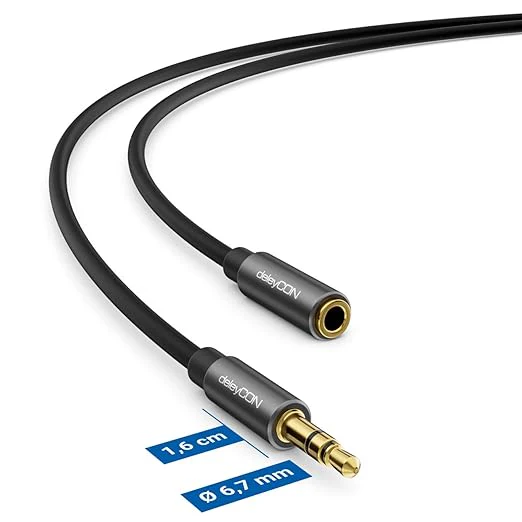 AUX Verlengkabel 1M – 3,5mm Jack – Flexibel & Helder Geluid - Afbeelding 3