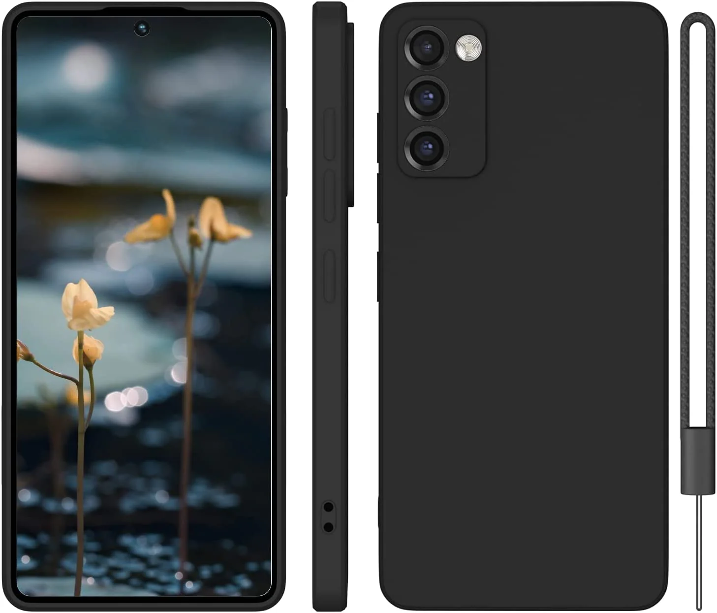 Telefoonhoesje geschikt voor Samsung Galaxy S20 FE - Mat Zwart - Afbeelding 2