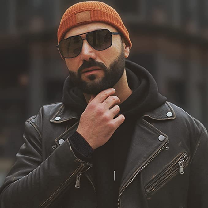 Gepolariseerde Zonnebril met Vierkant Metalen Frame - UV400 Bescherming - Afbeelding 3