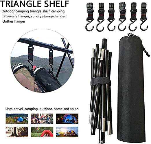Multifunctionele Camping Rek - Duurzaam & Compact - Verstelbaar- Ideaal voor Buiten - Afbeelding 3