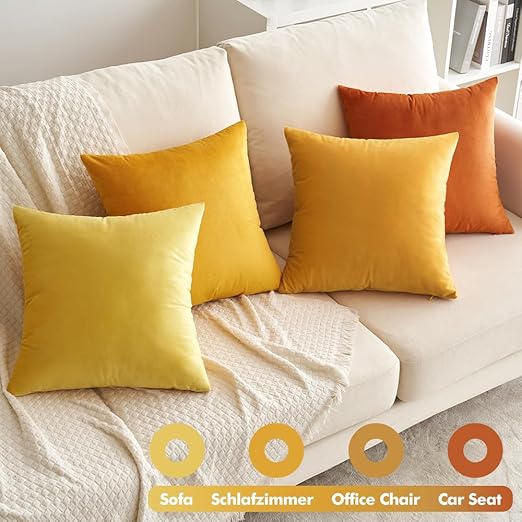 Velvet Kussenhoezen Set - 50 x 50 cm - 4 Decoratieve Hoezen - Handgemaakt - Stijlvol - Afbeelding 6