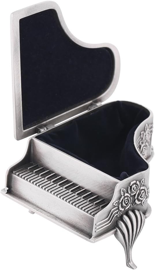 Pianovormige Antieke Sieradendoos - Bewaar Je Schatten met Stijl - Afbeelding 2