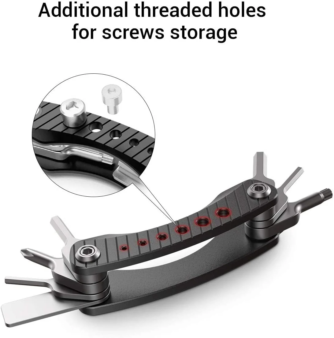inklapbare gereedschapsset, schroevendraaierset met functionele sleutels - AAK2363 - Afbeelding 4