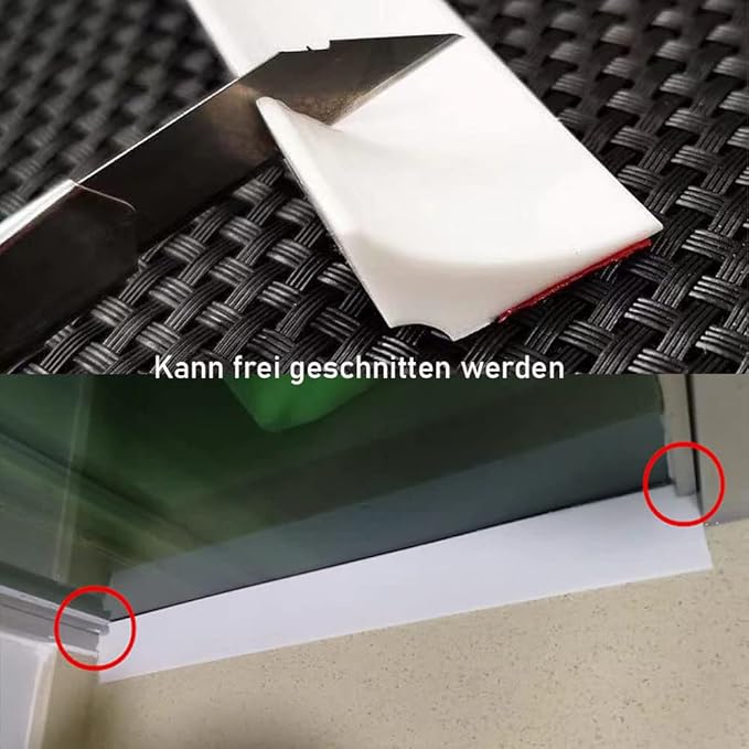 Zelfklevende Siliconen Waterstopper – Spatbeschermingsstrip voor Douche en Keuken - Afbeelding 5