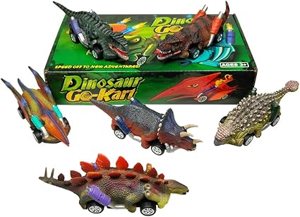 Speelgoed Auto's - 6 Stuks - Dinosaur Toy Pull Back Cars - 3+ - Afbeelding 7