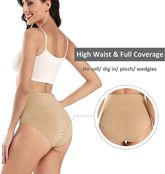 Elegant en Comfortabel Hoge Taille Damesondergoed | 4-Pack | XL - Afbeelding 5