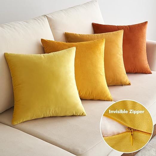 Velvet Kussenhoezen Set - 50 x 50 cm - 4 Decoratieve Hoezen - Handgemaakt - Stijlvol - Afbeelding 5