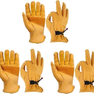 Robuuste Lederen Veiligheidswerkhandschoenen - Uw Ultieme Bescherming voor Zwaar Werk