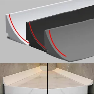 Zelfklevende Siliconen Waterstopper – Spatbeschermingsstrip voor Douche en Keuken