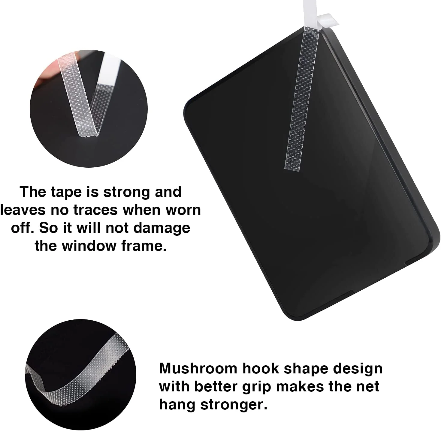 Universele Raamhor - Set van 3 - 130x150 cm - Wit - Afbeelding 4