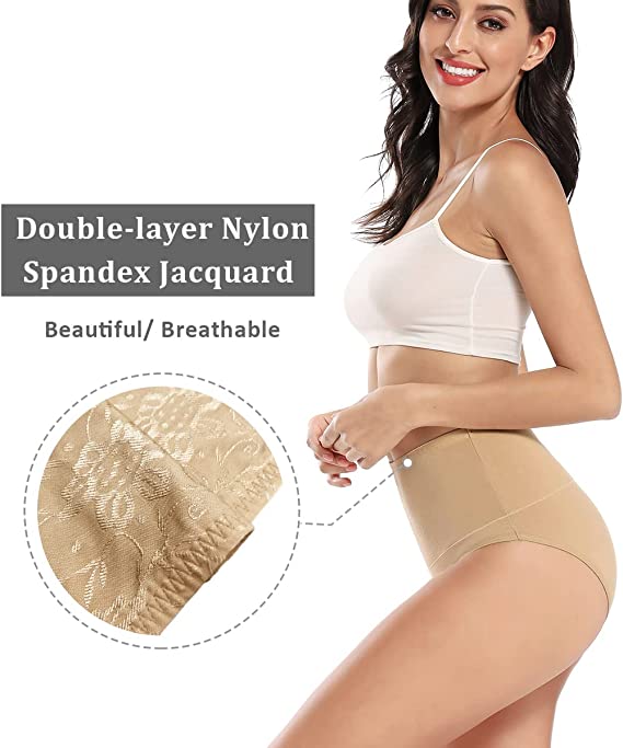 Elegant en Comfortabel Hoge Taille Damesondergoed | 4-Pack | XL - Afbeelding 3