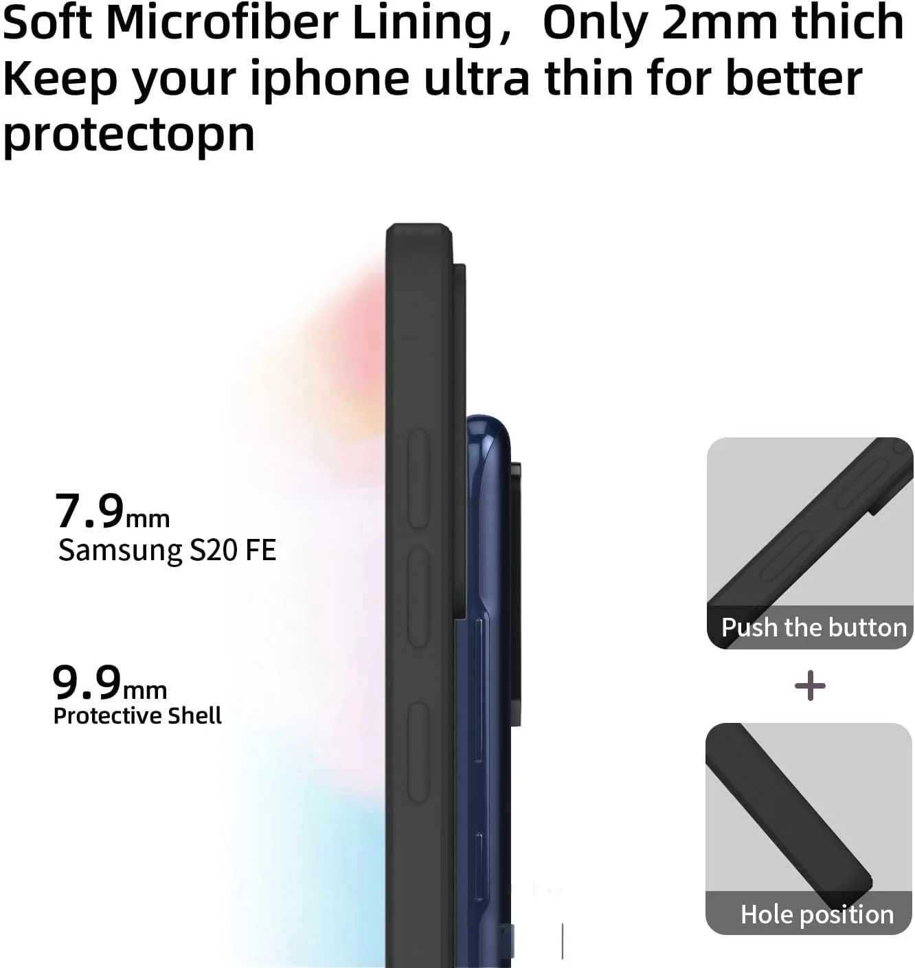 Telefoonhoesje geschikt voor Samsung Galaxy S20 FE - Mat Zwart - Afbeelding 9