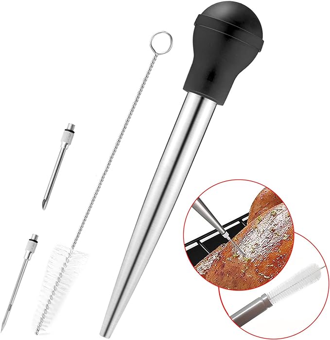 Grill Injector Spuitnaalden Set - Marinade - Vlees - BBQ - RVS - Afbeelding 5