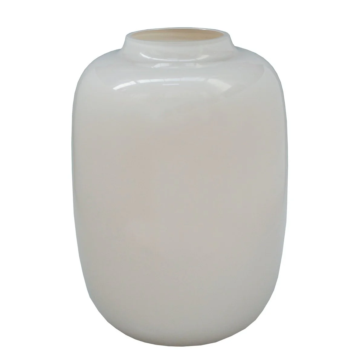 Artic Ivory vaas – Mondgeblazen ivoorwitte designvaas in glas - Afbeelding 3