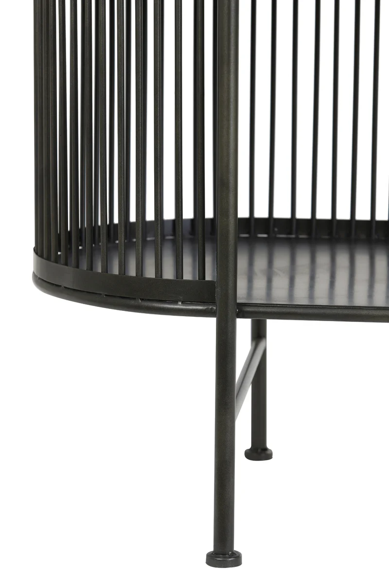 Light & Living Dressoir Open Yinthe Zwart 149cm - Afbeelding 7