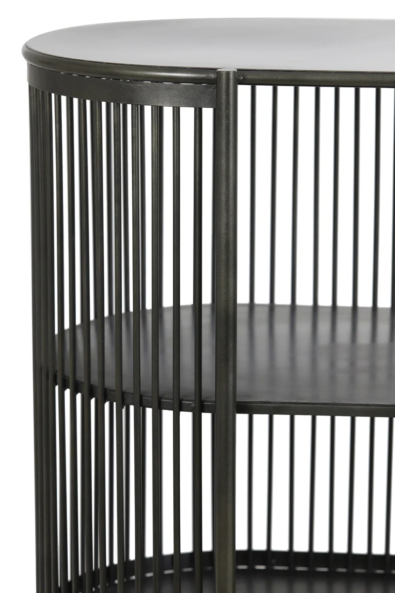 Light & Living Dressoir Open Yinthe Zwart 149cm - Afbeelding 6