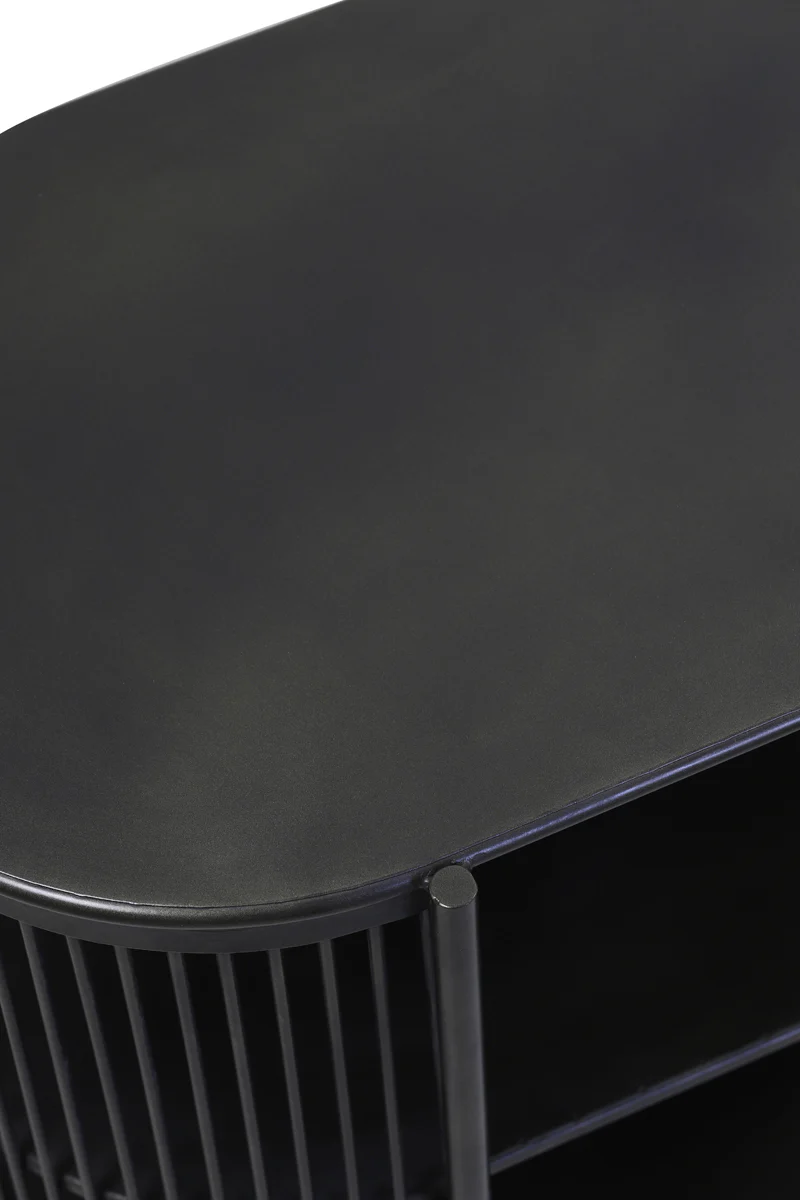 Light & Living Dressoir Open Yinthe Zwart 149cm - Afbeelding 5