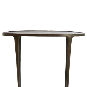 Light & Living Sidetable Arica Donkerbruin 110cm