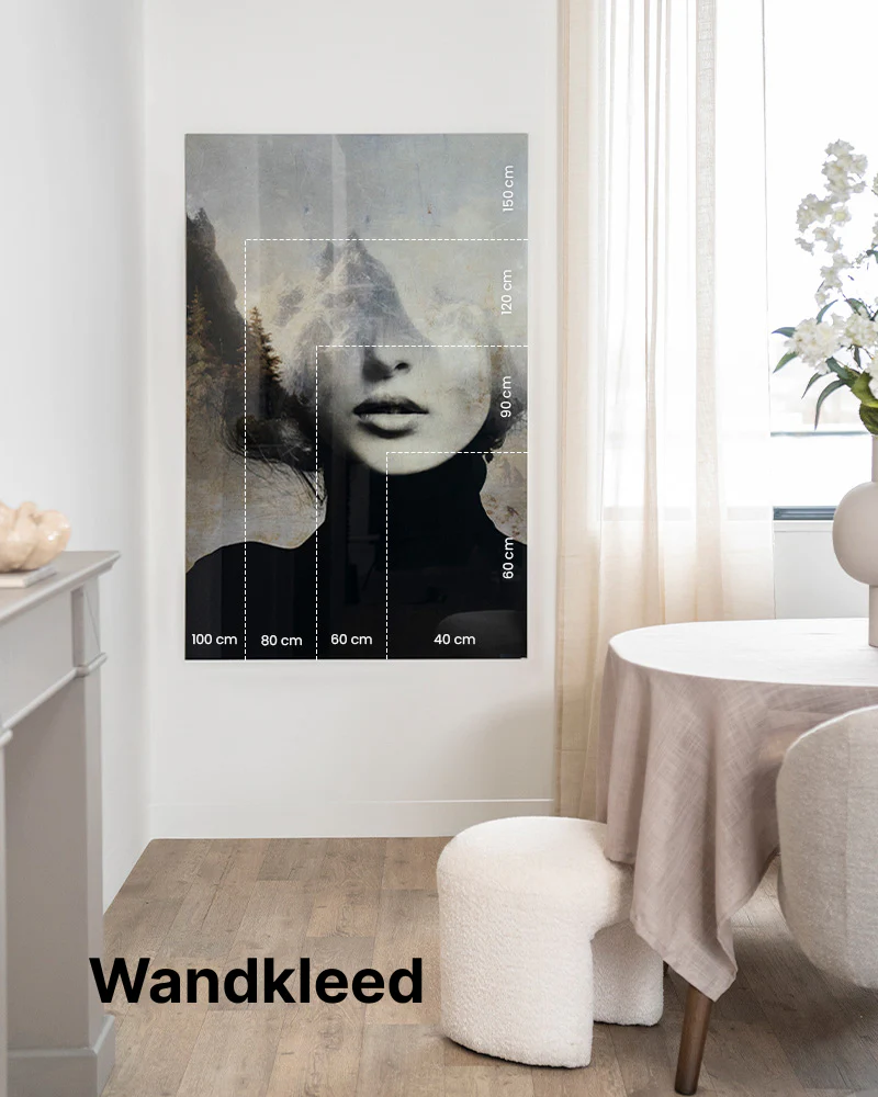 Pink Fields - Moderne Wanddecoratie | Artprint, Glass Art & Wandkleed - Afbeelding 8