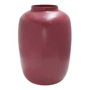 Artic Matte Mauve vaas – Mondgeblazen paarsrode designvaas Ø25xH35