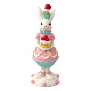 Paas Haas Cupcake Mint/Roze – 27 cm