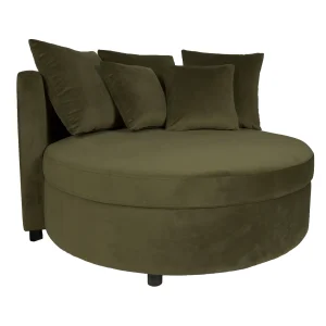 Fayen Velvet Green Fauteuil Half Round KD