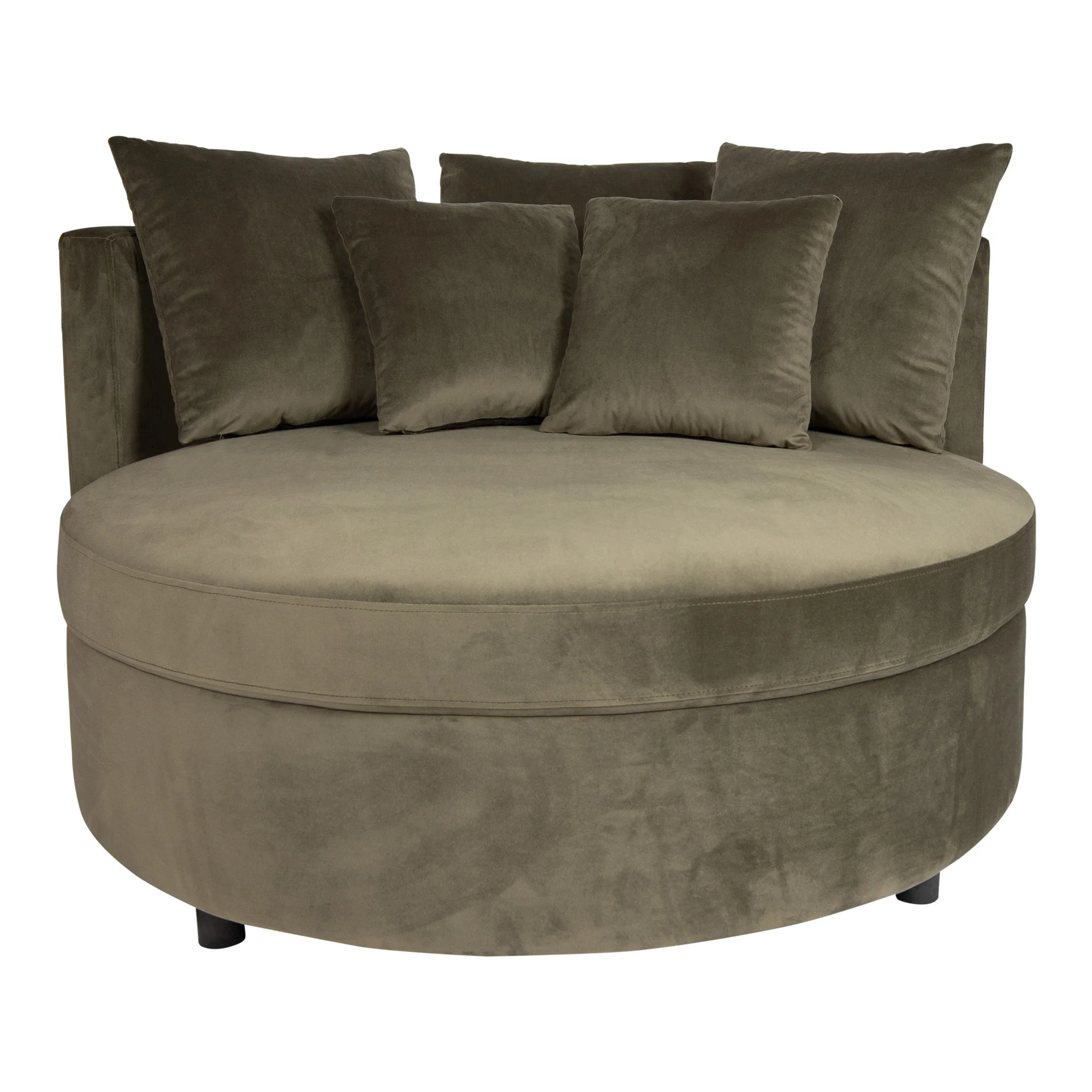 Fayen Velvet Green Fauteuil Half Round KD - Afbeelding 5