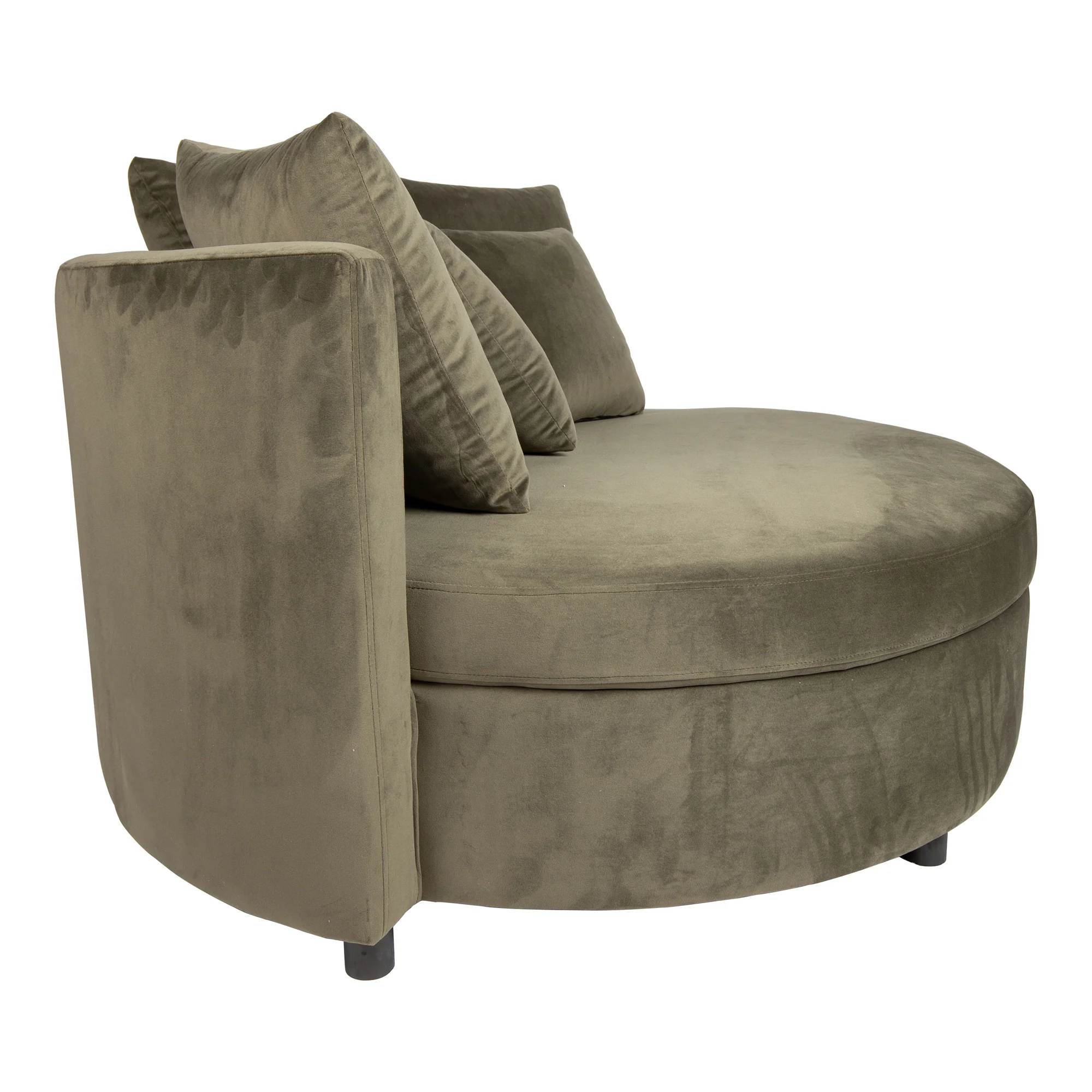 Fayen Velvet Green Fauteuil Half Round KD - Afbeelding 8