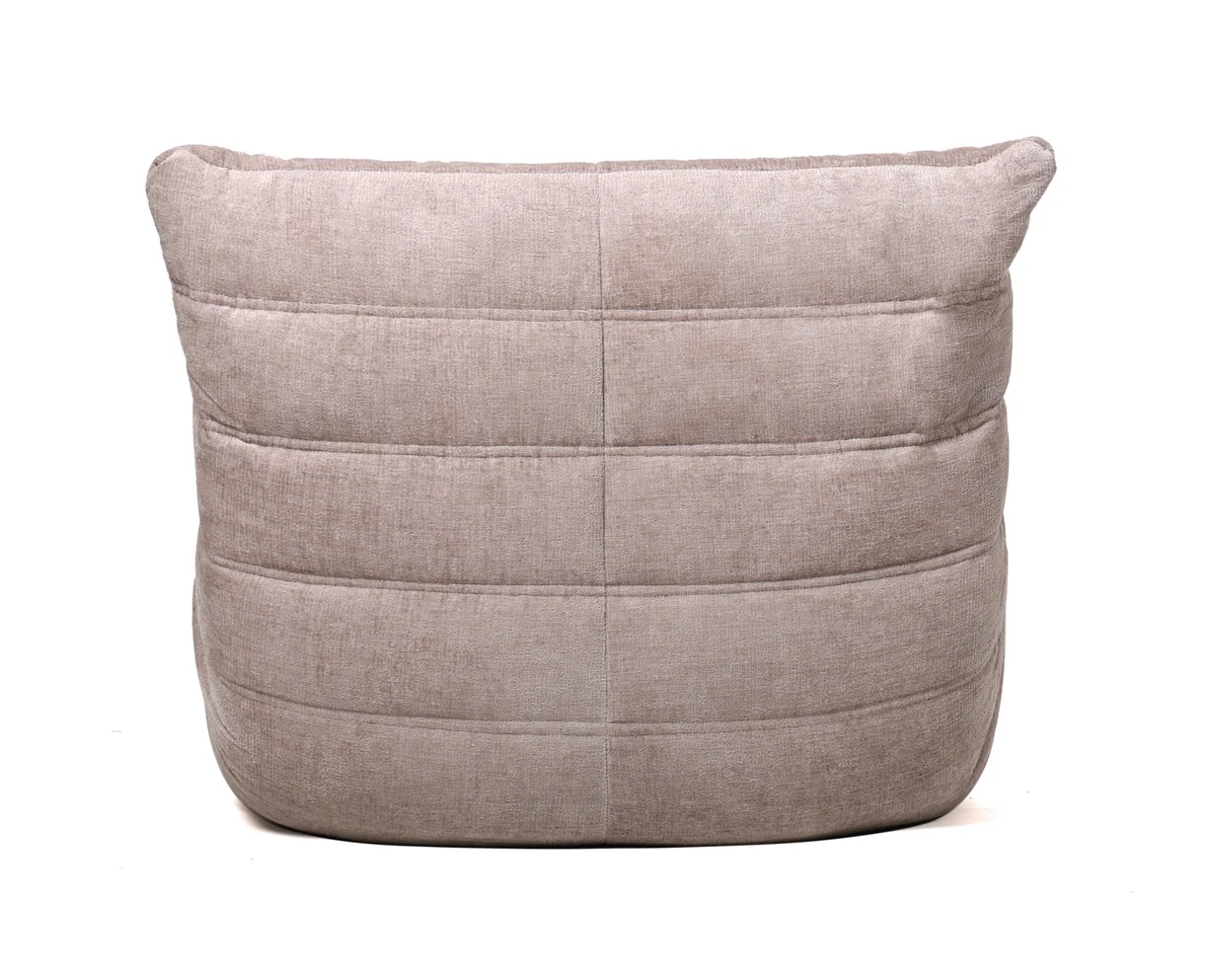 Lounge Fauteuil Beige – Fauteuil Romy Compressed Stof - Afbeelding 6