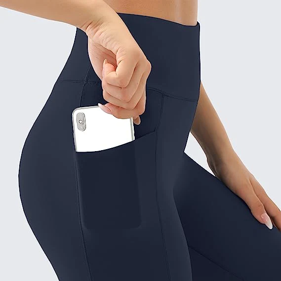Bootcut Yogabroek met zijzakken voor dames - Hoog Getailleerd - Afbeelding 7