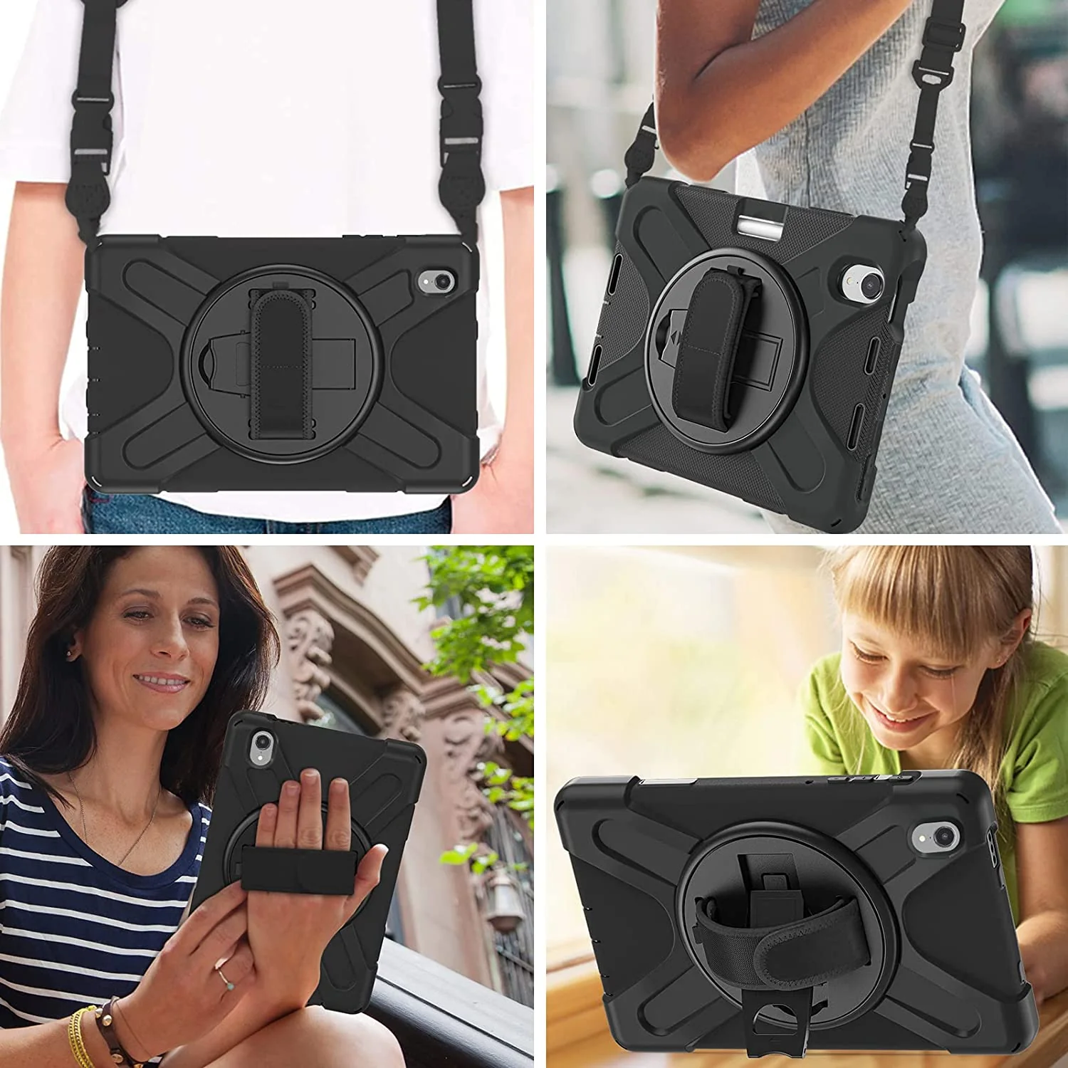 Hoes Geschikt voor iPad Mini 6 (2021) - Schokbestendig met 360° Standaard - Afbeelding 7