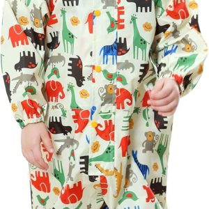 Kinderregenponcho met capuchon – Waterdicht - Dieren Thema - 1 tot 3 jaar