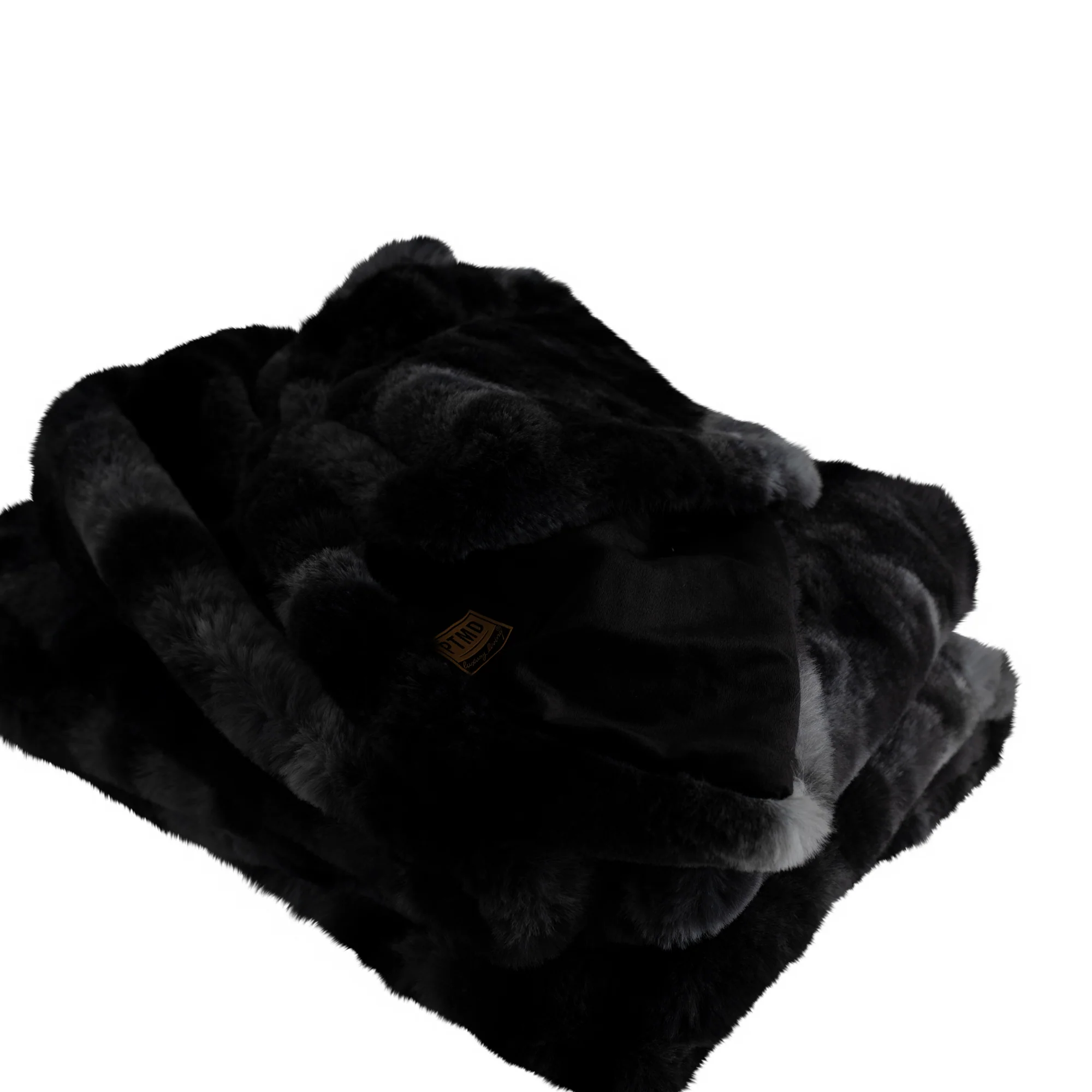 Linde Black Faux Fur Plaid In Giftbox 150 X 200 - Afbeelding 3